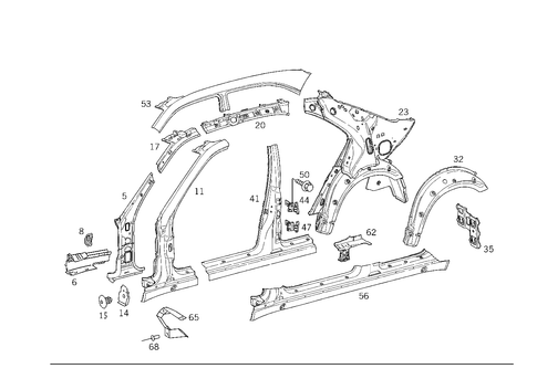 Side Panels for 1999 Mercedes-Benz E430 #0