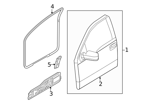 Door & Components for 2011 Ford F-150 #0