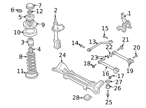 Rear Suspension for 2007 Suzuki Aerio #2