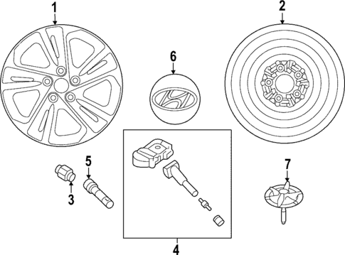 Wheels for 2020 Hyundai Elantra #1