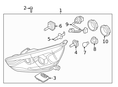 Bulbs - Chassis for 2014 Kia Cadenza #0