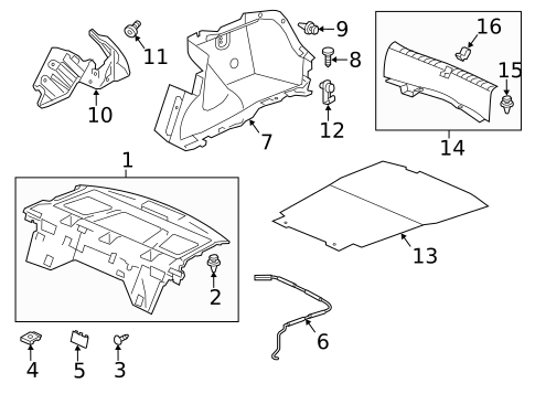 Interior Trim - Rear Body for 2017 Honda Accord #0