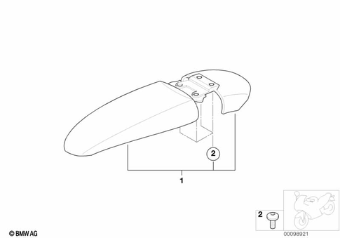 Front Wheel Fender for 1999 BMW-Motorrad F 650 GS #1
