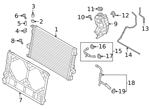 Radiator & Components for 2018 Porsche Panamera #4