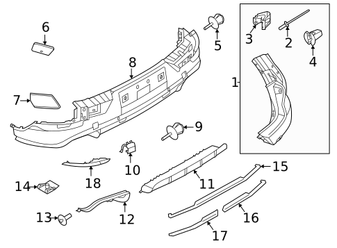 Bumper & Components - Rear for 2022 Porsche Cayenne #10