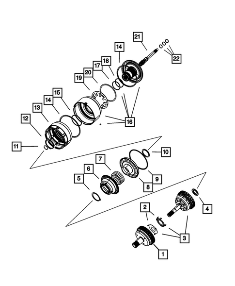 Gear Train for 2007 Chrysler Sebring #2