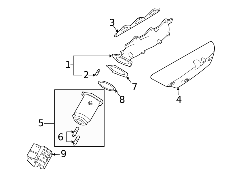 Exhaust Manifold for 2005 Kia Sorento #0