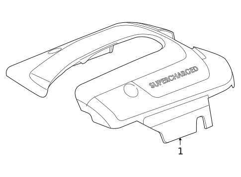 Engine Appearance Cover for 2009 Jaguar XJR #1