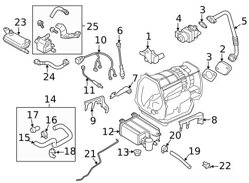 Emission Components for 2012 Subaru Tribeca #0