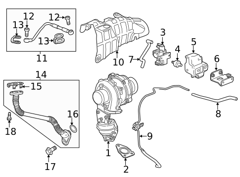 Exhaust Manifold for 2014 Chevrolet Cruze #1