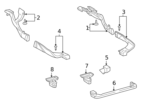 Ducts for 2009 Lexus LS600h #1