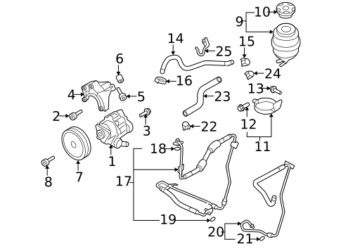 Pump & Hoses for 2010 Audi A5 Quattro #0