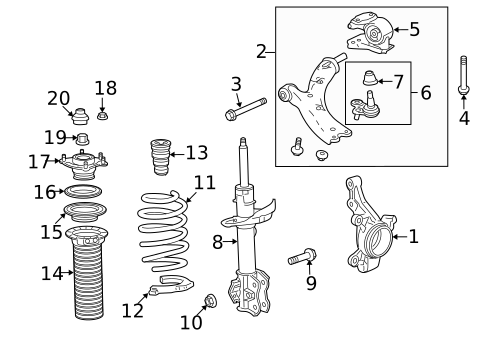 Suspension Components for 2018 Acura RDX #0