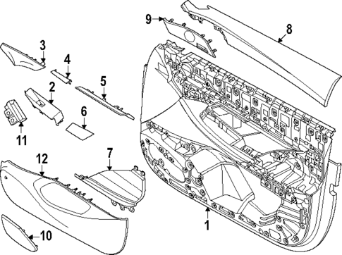 Interior Trim - Front Door for 2024 BMW i5 #0