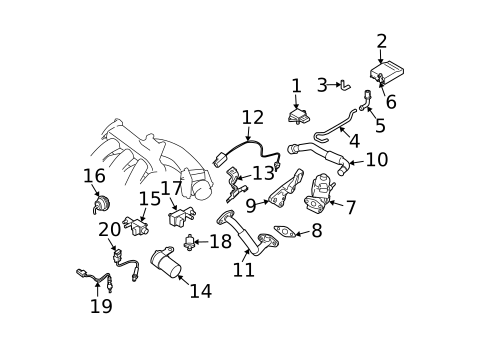 Emission Components for 2023 Nissan TITAN #7