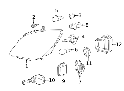 Bulbs - Chassis for 2012 Mercedes-Benz Sprinter 2500 #0