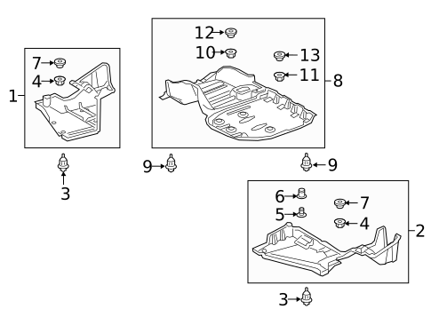 Under Cover & Splash Shields for 2020 Toyota Camry #0