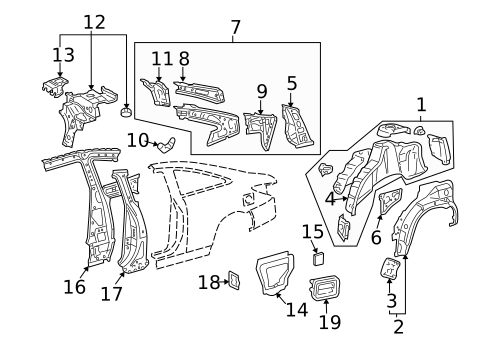 Inner Structure for 2007 Toyota Solara #0