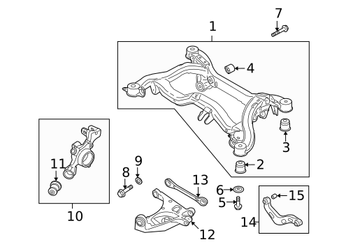 Rear Suspension for 2005 Audi A4 #1