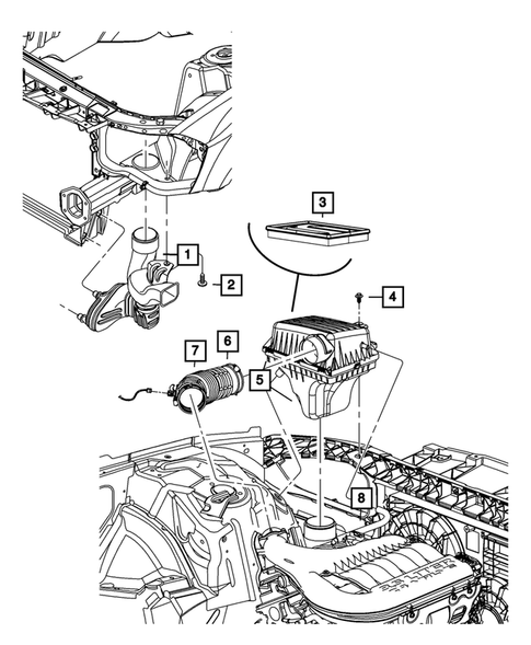 Air Cleaner for 2010 Dodge Challenger #1