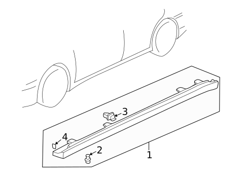 Exterior Trim - Pillars for 1999 Honda Accord #0