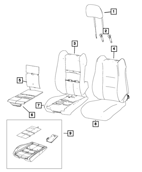 Front Seats - First Row for 2026 Dodge Durango #5