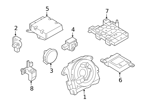 Air Bag Components for 2015 Volkswagen GTI #0