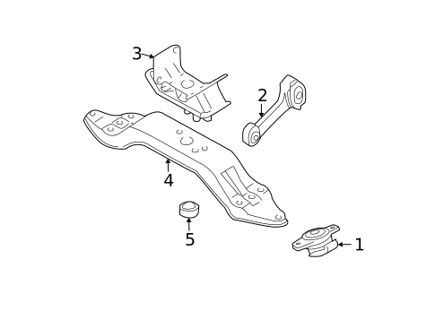 Engine & Trans Mounting for 2013 Subaru Forester #2