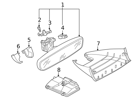 Inside Mirrors for 2019 Volkswagen Tiguan #0