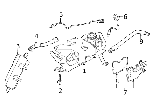 Emission Components for 2020 Jaguar XE #0