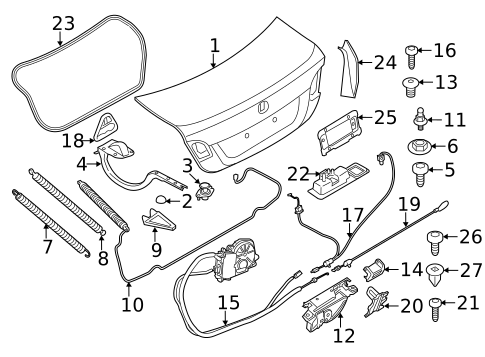 Lid & Components for 2014 BMW 435i #2
