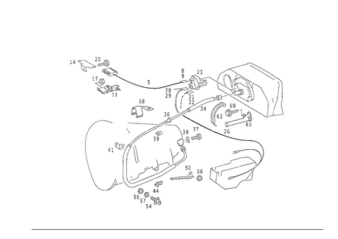 Speed Sensor, Speedometer Flexible Shaft for 1988 Mercedes-Benz 300CE #0