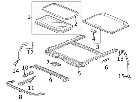 Sunroof for 2015 Honda Accord #0