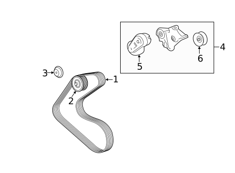 Belts & Pulleys for 2020 Jaguar F-Type #4