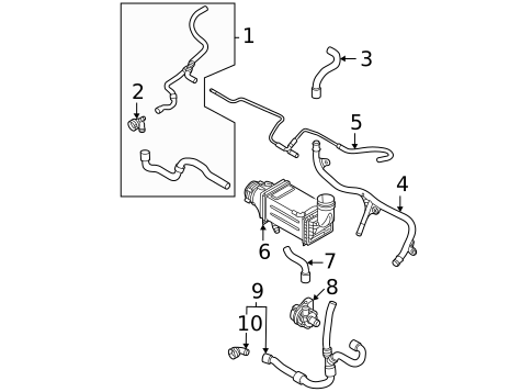 Hoses & Lines for 2025 Volkswagen Taos #1