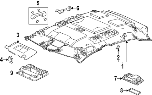 Interior Trim - Roof for 2025 Honda Civic #0