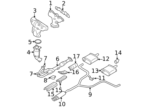 Exhaust Manifold for 2011 Nissan Altima #2