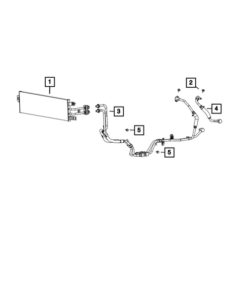 Transmission Oil Cooler and Lines for 2025 Jeep Grand Cherokee #1