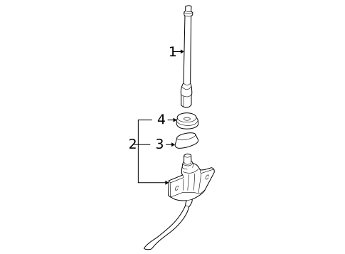 Antenna & Radio for 2006 Buick Terraza #1