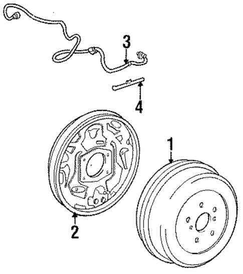 Rear Brakes for 1994 Toyota Previa #1