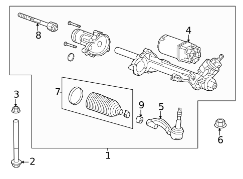 Steering Gear & Linkage for 2022 Cadillac CT5 #0