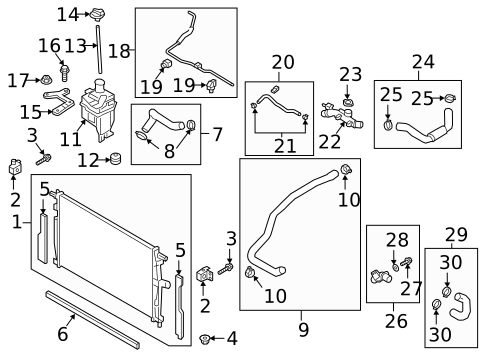Cooling System for 2024 Mazda 3 #1