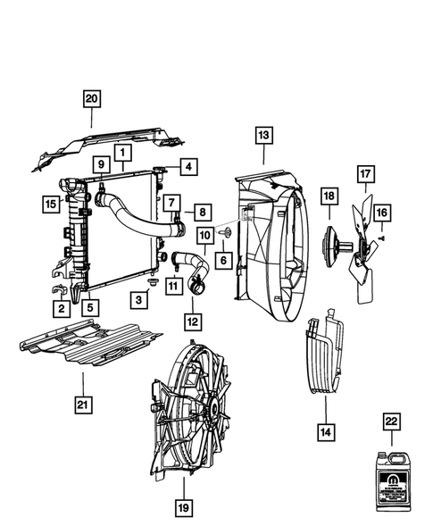 Radiator and Related Parts; Charge Air Cooler for 2012 Ram 3500 #0