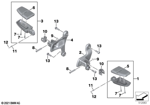 Footrests for 2023 BMW-Motorrad R 18 B #2