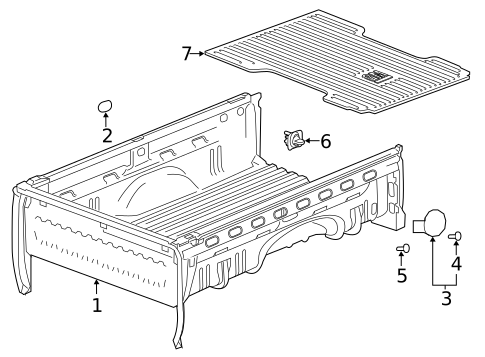 Pick UP Box for 2018 Chevrolet Silverado 3500 HD #0