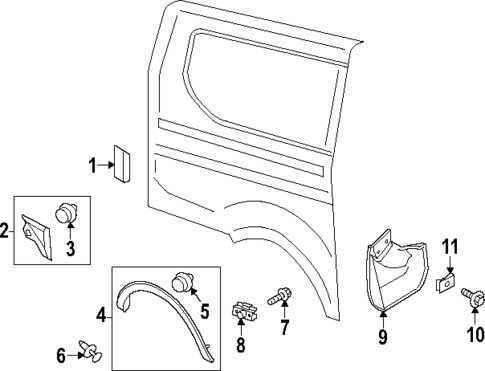 Exterior Trim - Side Panel for 2025 Ford Transit-350 #0