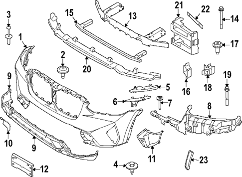 Bumper & Components - Front for 2022 BMW X3 #0