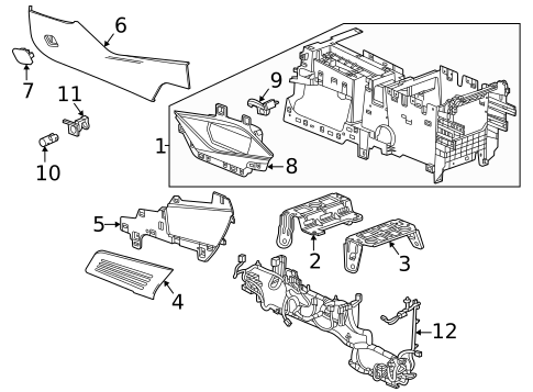 Center Console for 2023 Cadillac Escalade ESV #0