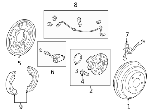 Rear Brakes for 2013 Honda Civic #0