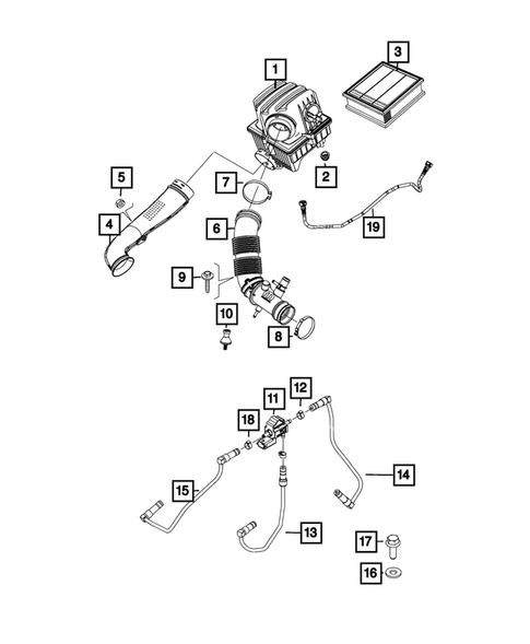 Air Cleaner for 2015 Jeep Renegade #1